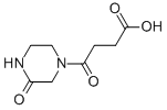 4-OXO-4-(3-OXO-PIPERAZIN-1-YL)-부티르산 구조식 이미지
