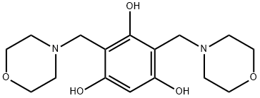 2,4-bis(morpholin-4-ylmethyl)benzene-1,3,5-triol Structure