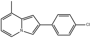 Indolizine, 2-(4-chlorophenyl)-8-methyl- (9CI) Structure