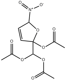 2,5-Dihydro-2-hydroxy-5-nitro-2-furan메탄디올트리아세테이트 구조식 이미지