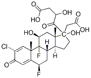 2-chloro-6beta,9-difluoro-11beta,17,21-trihydroxypregna-1,4-diene-3,20-dione 17,21-di(acetate) Structure