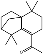 1-(1,3,4,5,6,7-hexahydro-1,1,5,5-tetramethyl-2H-2,4a-methanonaphthalen-8-yl)ethan-1-one 구조식 이미지