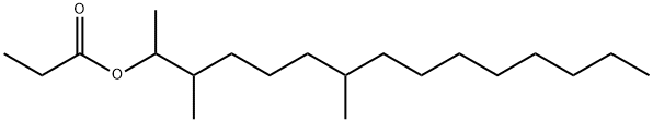 Propionic acid 1,2,6-trimethyltetradecyl ester Structure