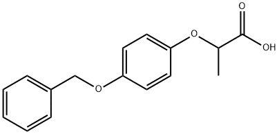 Propionic acid, 2-[p-(benzyloxy)phenoxy]- (6CI) 구조식 이미지