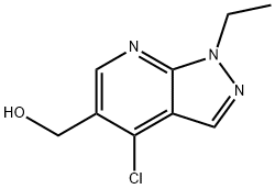 (4-chloro-1-ethyl-1H-pyrazolo[3,4-b]pyridin-5-yl)Methanol Structure