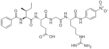 BZ-ILE-GLU-GLY-ARG-PNA Structure