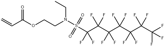 2-[에틸[(펜타데카플루오로헵틸)설포닐]아미노]에틸아크릴레이트 구조식 이미지
