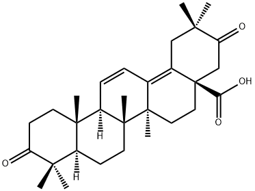 (4aR,6aS,6aS,6bR,8aS,12aS)-2,2,6a,6b,9,9,12a-heptamethyl-3,10-dioxo-1, 4,5,6,6a,7,8,8a,11,12-decahydropicene-4a-carboxylic acid 구조식 이미지