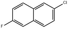 2-chloro-6-fluoronaphthalene Structure
