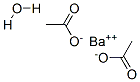 Barium acetate monohydrate. Structure