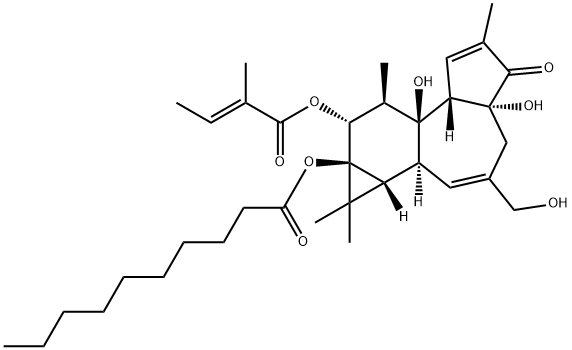 PHORBOL-12-TIGLIATE-13-DECANOATE Structure