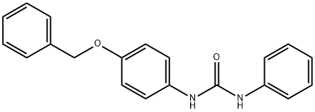 3-phenyl-1-(4-phenylmethoxyphenyl)urea Structure