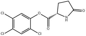 2,4,5-트리클로로페닐5-옥소-L-프롤리네이트 구조식 이미지
