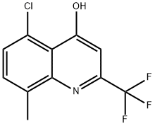 5-CHLORO-8-METHYL-2-(TRIFLUOROMETHYL)QUINOLIN-4-OL 구조식 이미지
