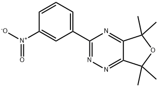 5,7-dihydro-5,5,7,7-tetramethyl-3-(3-nitrophenyl)furo[3,4-e]-1,2,4-triazine 구조식 이미지