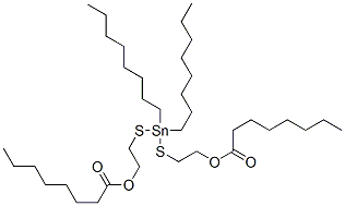 (디옥틸스탄닐렌)비스(티오에틸렌)디옥타노에이트 구조식 이미지