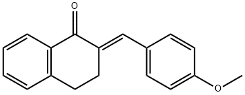 (2E)-2-[(4-methoxyphenyl)methylidene]tetralin-1-one Structure