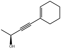 3-Butyn-2-ol, 4-(1-cyclohexen-1-yl)-, (2S)- (9CI) 구조식 이미지