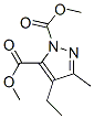 1H-Pyrazole-1,5-dicarboxylicacid,4-ethyl-3-methyl-,dimethylester(9CI) Structure