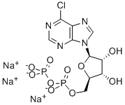 6-CHLOROPURINE RIBOSIDE-5'-DIPHOSPHATE SODIUM SALT Structure