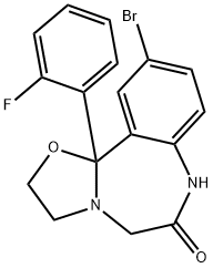 Haloxazolam 구조식 이미지