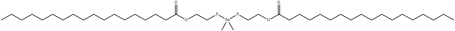 (dimethylstannylene)bis(thioethane-1,2-diyl) distearate  Structure