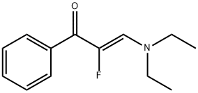 2-Propen-1-one, 3-(diethylamino)-2-fluoro-1-phenyl-, (Z)- (9CI) Structure