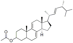 3-Ergost-7,9(11),22-trienol, acetate Structure