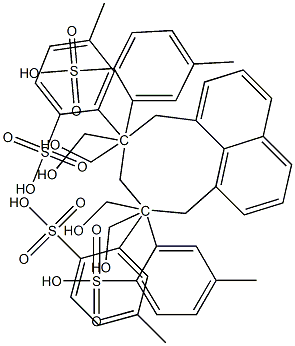 8,8,10,10-Tetrakis(p-tolylsulfonyloxymethyl)-8,9,10,11-tetrahydro-7H-cycloocta[de]naphthalene Structure