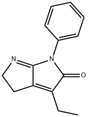 Pyrrolo[2,3-b]pyrrol-2(1H)-one, 3-ethyl-4,5-dihydro-1-phenyl- (9CI) Structure