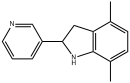 1H-Indole,2,3-dihydro-4,7-dimethyl-2-(3-pyridinyl)-(9CI) 구조식 이미지