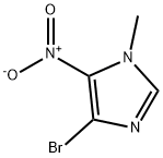 4-브로모-1-메틸-5-니트로-1H-이미다졸 구조식 이미지