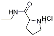 N-Ethyl-2-pyrrolidinecarboxamide hydrochloride 구조식 이미지