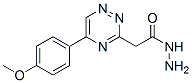 2-[5-(4-Methoxyphenyl)-1,2,4-triazin-3-yl]acetic acid hydrazide Structure