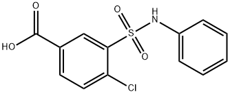 4-chloro-3-(phenylsulfamoyl)benzoic acid Structure