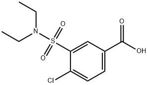 4-CHLORO-3-DIETHYLSULFAMOYL-BENZOIC ACID Structure