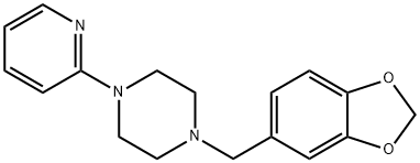 1-(3,4-Methylenedioxybenzyl)-4-(2-pyridyl)piperazine Structure