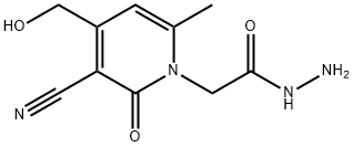 1(2H)-Pyridineaceticacid,3-cyano-4-(hydroxymethyl)-6-methyl-2-oxo-,hydrazide(9CI) 구조식 이미지