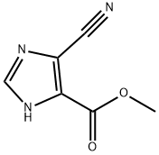 1H-Imidazole-4-carboxylicacid,5-cyano-,methylester(9CI) Structure