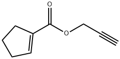 1-Cyclopentene-1-carboxylicacid,2-propynylester(9CI) Structure