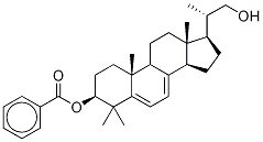 (3β,20S)-4,4,20-Trimethyl-pregna-5,7-diene-3,21-diol 3-Benzoate  구조식 이미지