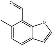 7-Benzofurancarboxaldehyde,  6-methyl- Structure