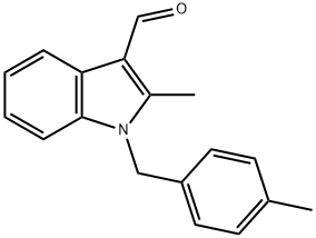 1H-Indole-3-carboxaldehyde,2-methyl-1-[(4-methylphenyl)methyl]-(9CI) 구조식 이미지