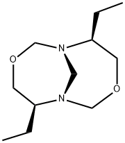 3,8-Dioxa-1,6-diazabicyclo[4.4.1]undecane,5,10-diethyl-,(1S,5S,6S,10S)-(9CI) 구조식 이미지