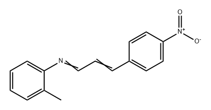 2-Methyl-N-[(E,2E)-3-(4-nitrophenyl)-2-propenylidene]aniline Structure