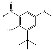 1-hydroxyl-2-tert-butyl-4-methoxy-6-nitrobenzene Structure