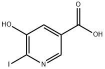 3-PYRIDINECARBOXYLIC ACID, 5-HYDROXY-6-IODO- 구조식 이미지