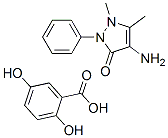 aminophenazone 2,5-dihydroxybenzoate Structure