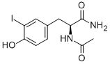 N-Acetyl-3-iodo-L-tyrosine, Amide 구조식 이미지