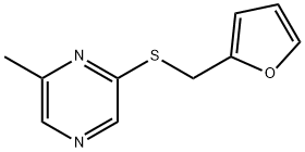 피라진,2-(2-푸라닐메틸)티오-6-메틸- 구조식 이미지